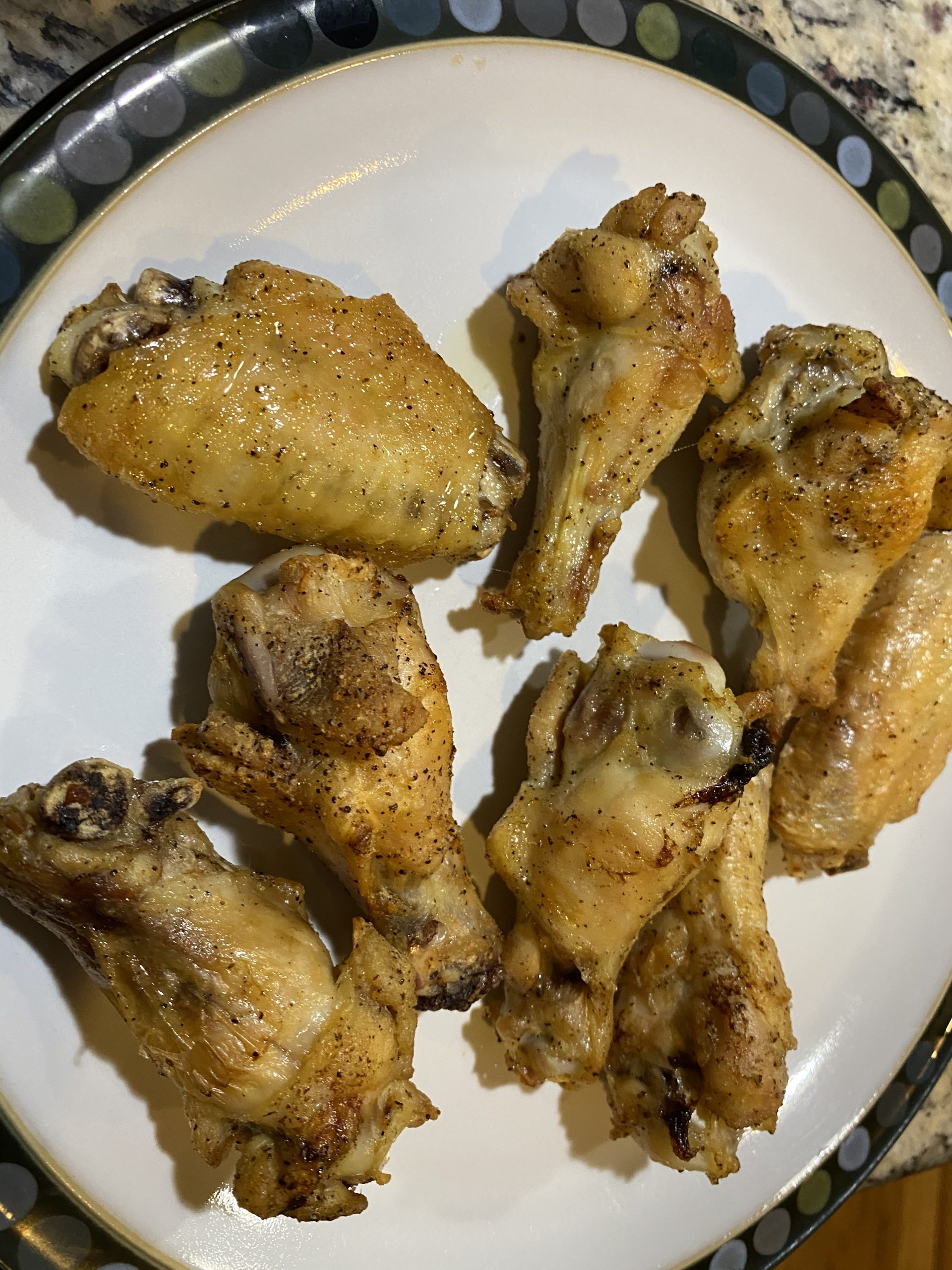 Crispy oven baked wings